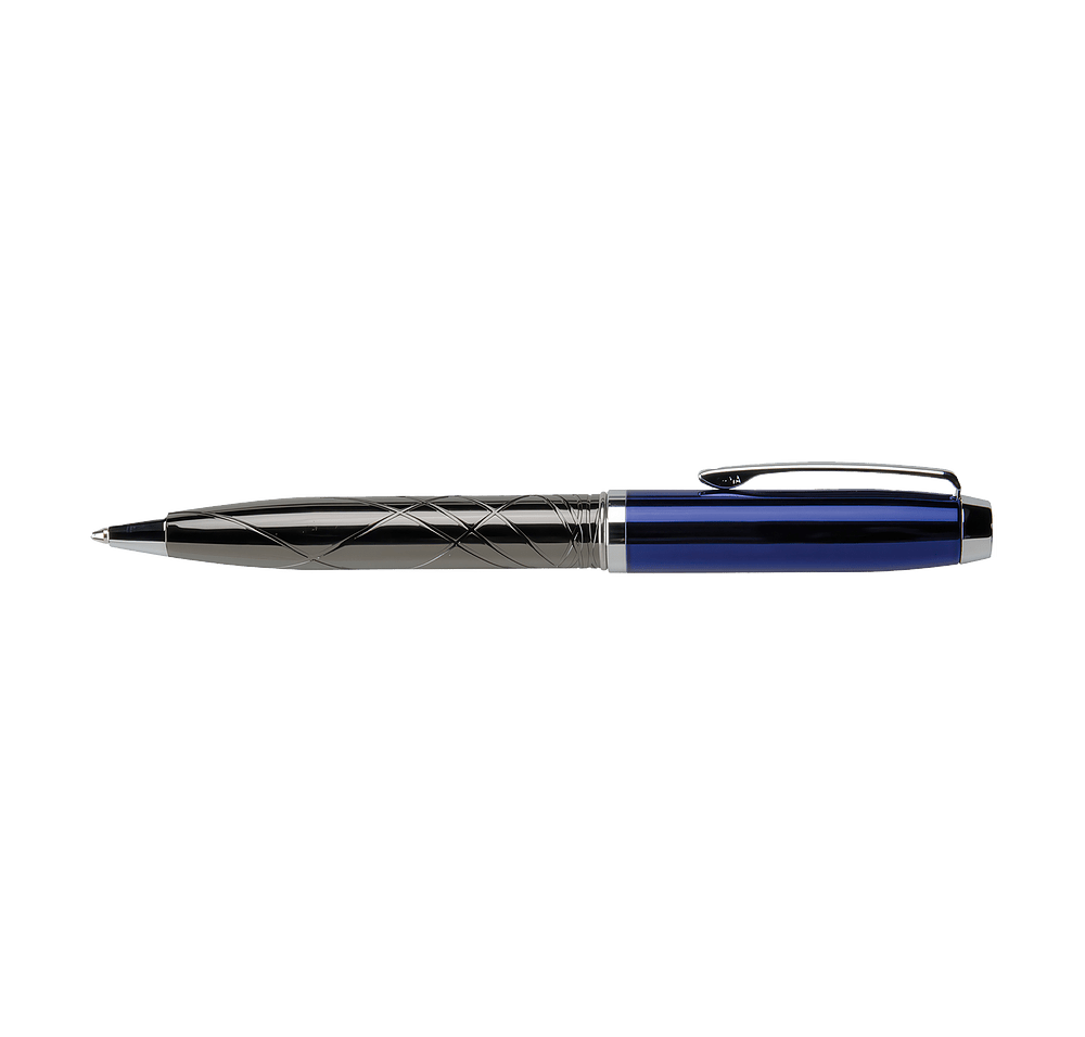 Laser Engraved Guillox 9 Metal Ballpoint Pen (black ink)-default