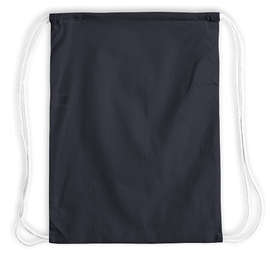 Lightweight 100% Cotton Drawstring Bag - Color: Navy