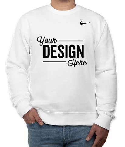 Nike Club Fleece Crewneck Sweatshirt - White
