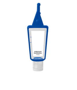 1 oz. Hand Sanitizer in Silicone Holder - Color: Blue