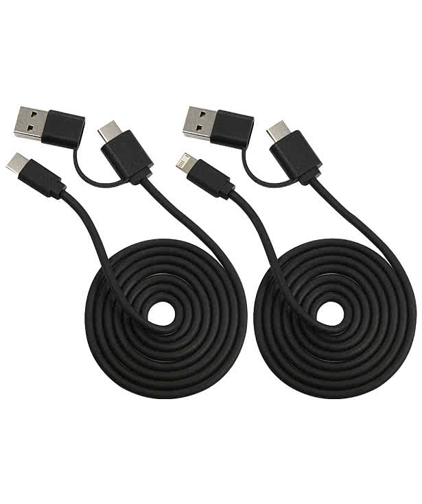 Dual Power Long Charging Cable Kit