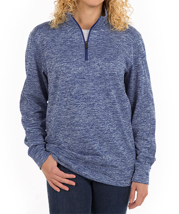 Sport-Tek Electric Heather Performance Quarter Zip Pullover