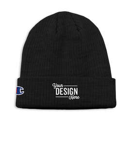Champion Ribbed Knit Beanie - Color: Black