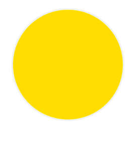 Full Color 2 in. Outdoor Circle Roll Labels (500 per roll) - Color: Yellow