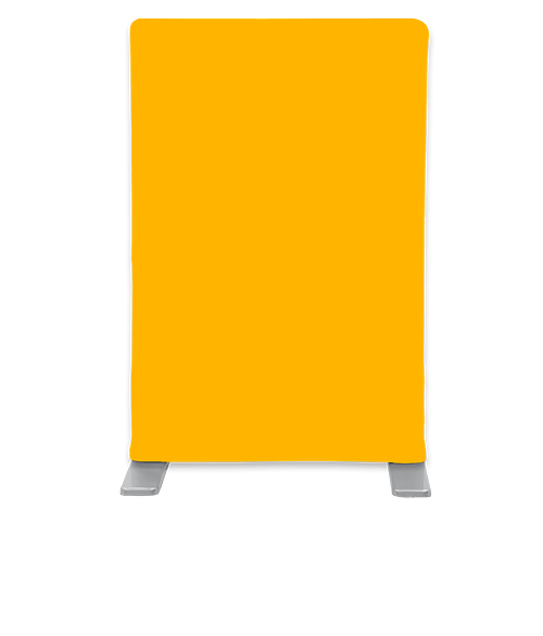 Full Color EuroFit Mini Tabletop Banner in Athletic Gold