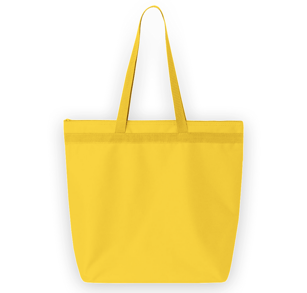 Large Recycled Poly Zippered Tote Bag-default