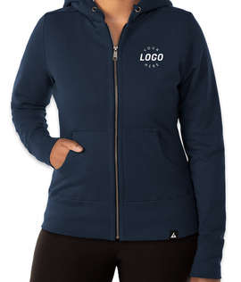 American Giant Women's USA-Made Classic Heavyweight Zip Hoodie - Color: Polo Blue