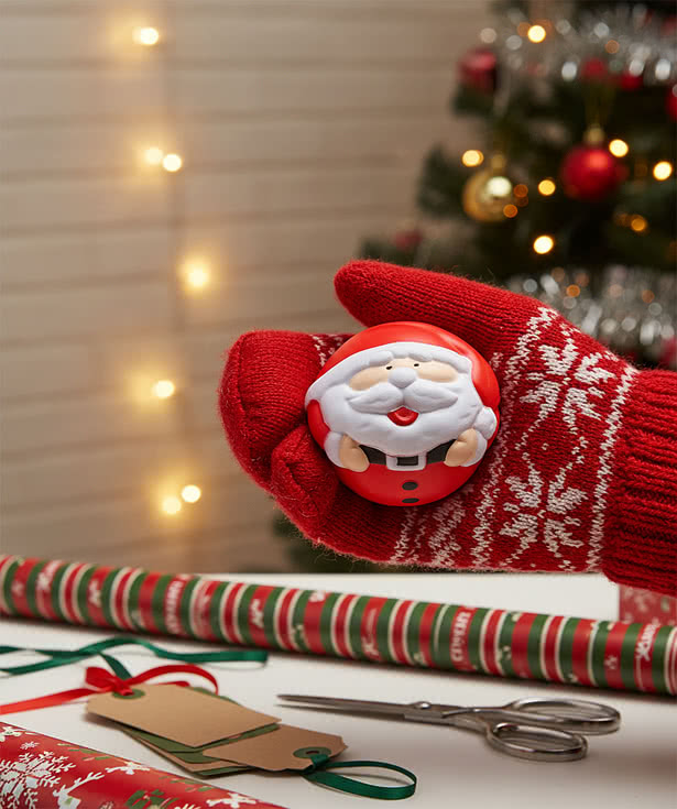 Holiday Christmas Santa Shape Stress Ball