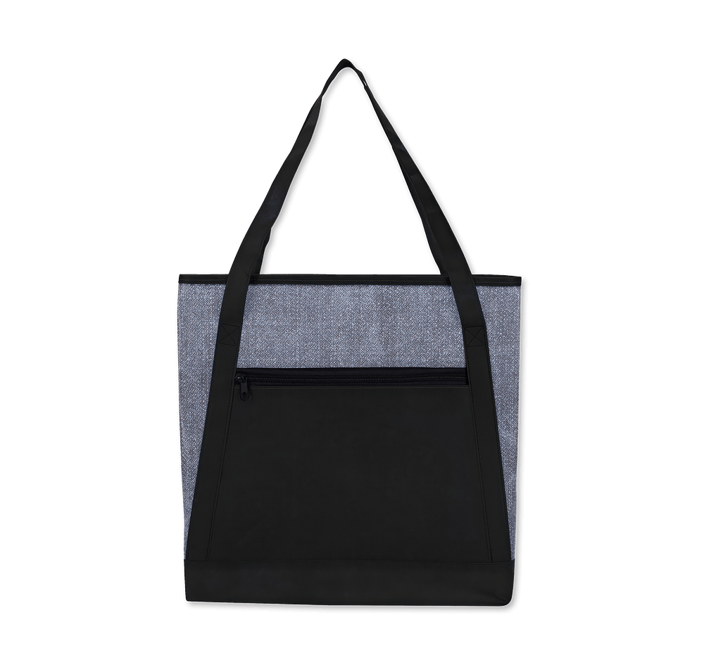 Heathered Recycled Non-Woven Tote Bag-default