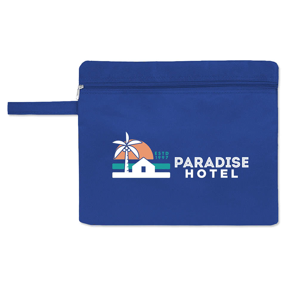 Full Color Utility Recycled Wet/Dry Travel Pouch