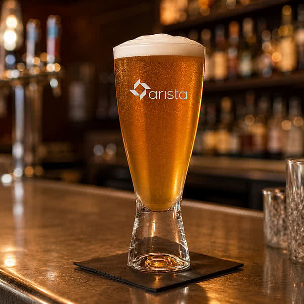 Laser Etched 12 oz. Bastien Beer Glass