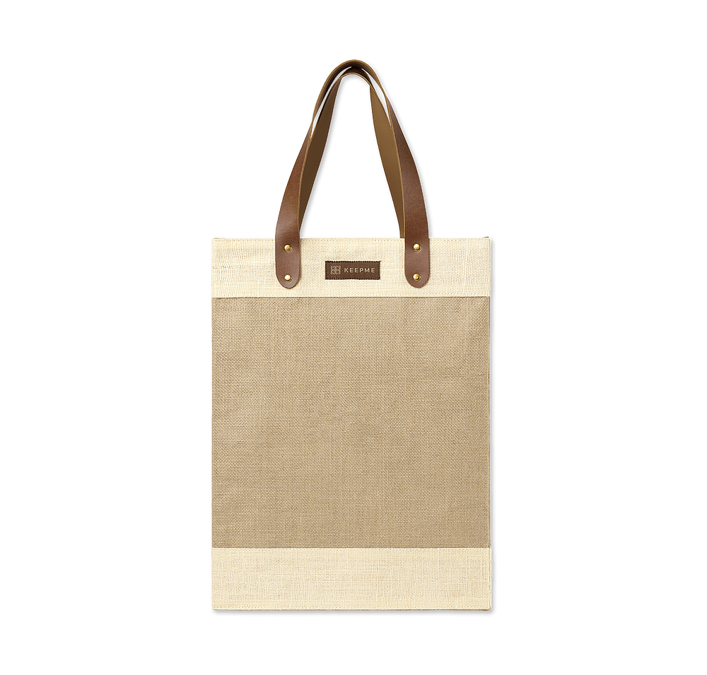 Full Color Out of the Woods Jute Tall Tote Bag-default