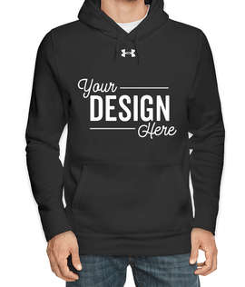 Under Armour Hustle Pullover Hoodie - Color: Black / White