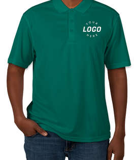 Clique by Cutter & Buck Spin Eco Performance Pique Polo - Screen Printed - Color: Teal Green