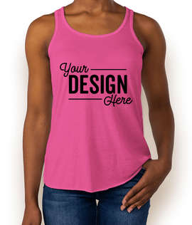Bella + Canvas Women's Flowy Racerback Tank - Color: Berry