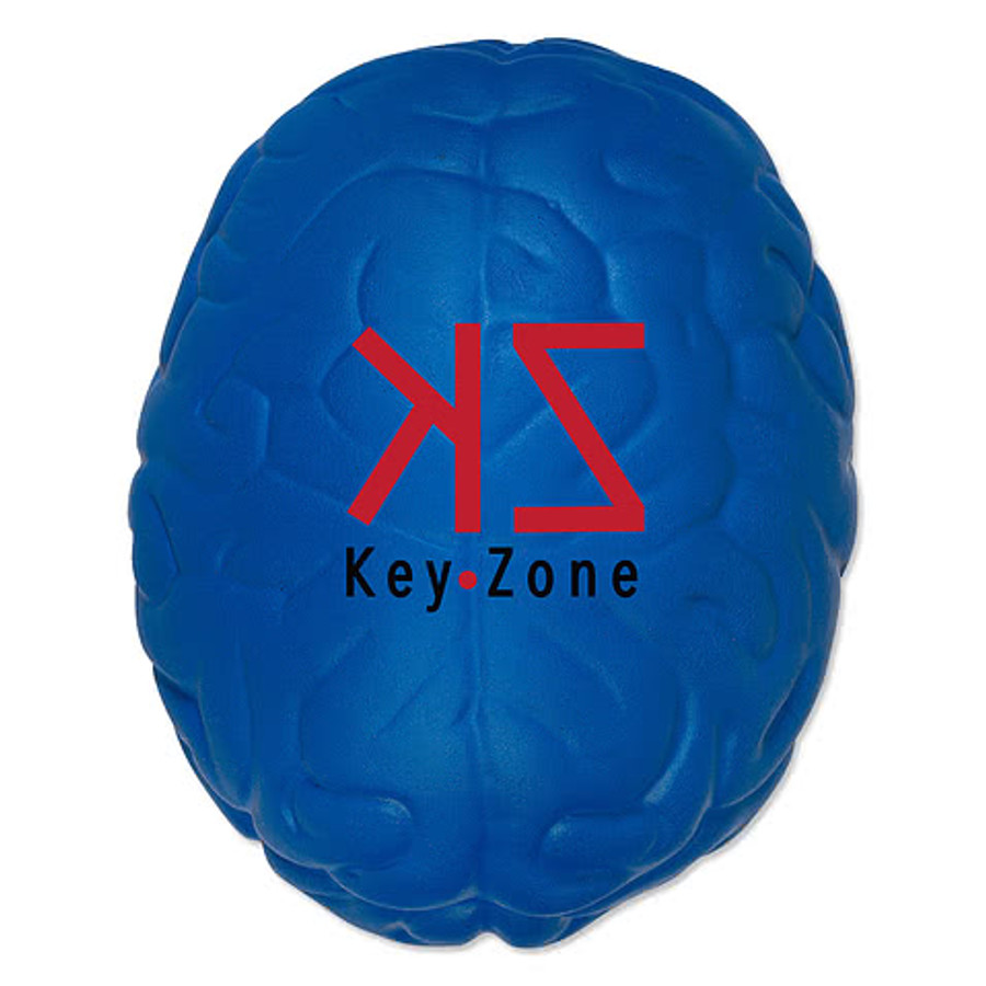 Brain Shaped Stress Reliever in Lime Green