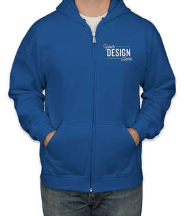 Canada - Gildan Midweight Zip Hoodie - Color: Royal