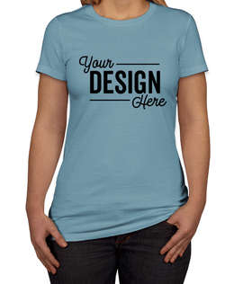 Bella + Canvas Women's Slim Fit Favorite T-shirt - Color: Steel Blue