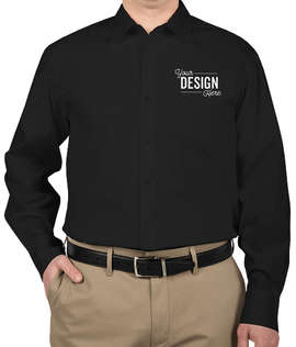 Port Authority Stretch Poplin Dress Shirt - Color: Black