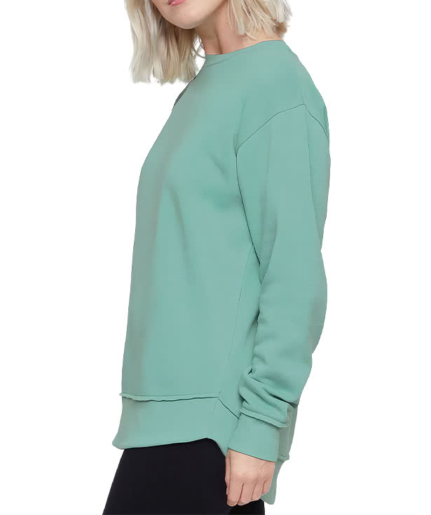 Live & Tell by LAT Women's Weekend Fleece Crewneck Sweatshirt