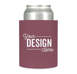 Foam Can Cooler - Color: Burgundy