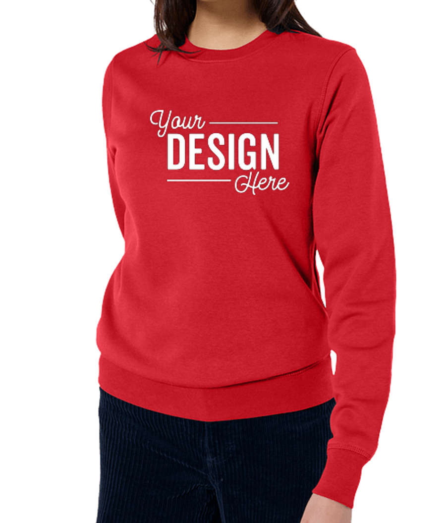 Stanley/Stella Roller Midweight Crewneck Sweatshirt in Red