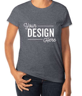 Anvil Women's Jersey T-shirt - Color: Heather Navy