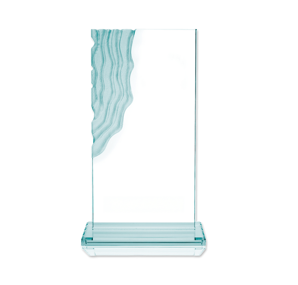 Full Color Jade Sculpted Waterfall Award-default