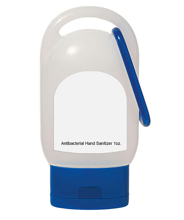 Full Color 1 oz. Hand Sanitizer with Matching Carabiner