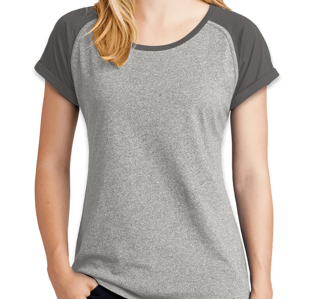 New Era Women's Heritage Blend Short Sleeve Raglan T-shirt-default