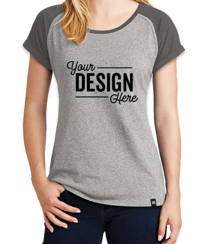 Custom New Era Women's Heritage Blend Sleeve Raglan T-shirt - Design All T-shirts at CustomInk.com