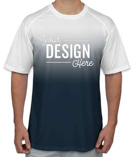 Badger Ombre Performance Shirt - Color: Navy Ombre