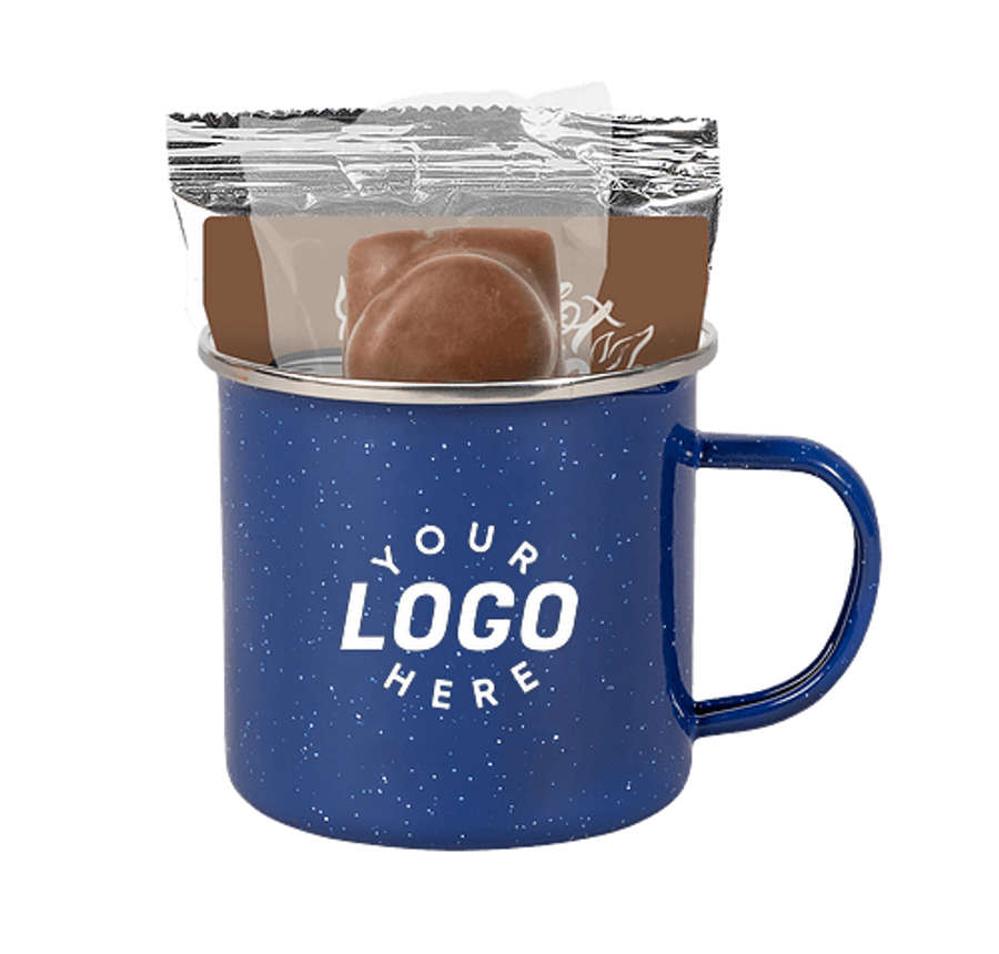 S'mores By The Fire 16 oz. Camping Mug Gift Set in Blue