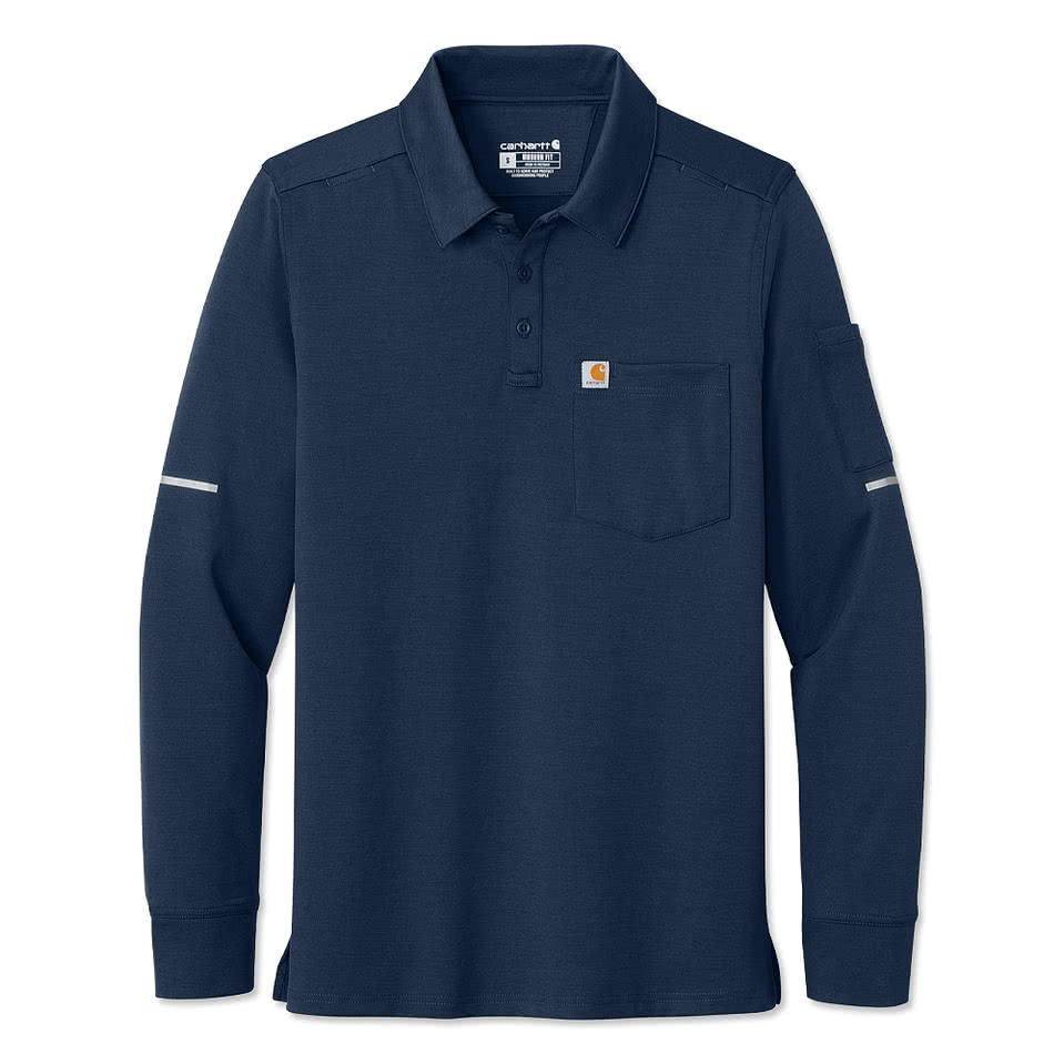 Carhartt FLD & RSCU Long Sleeve Performance Polo - Embroidered