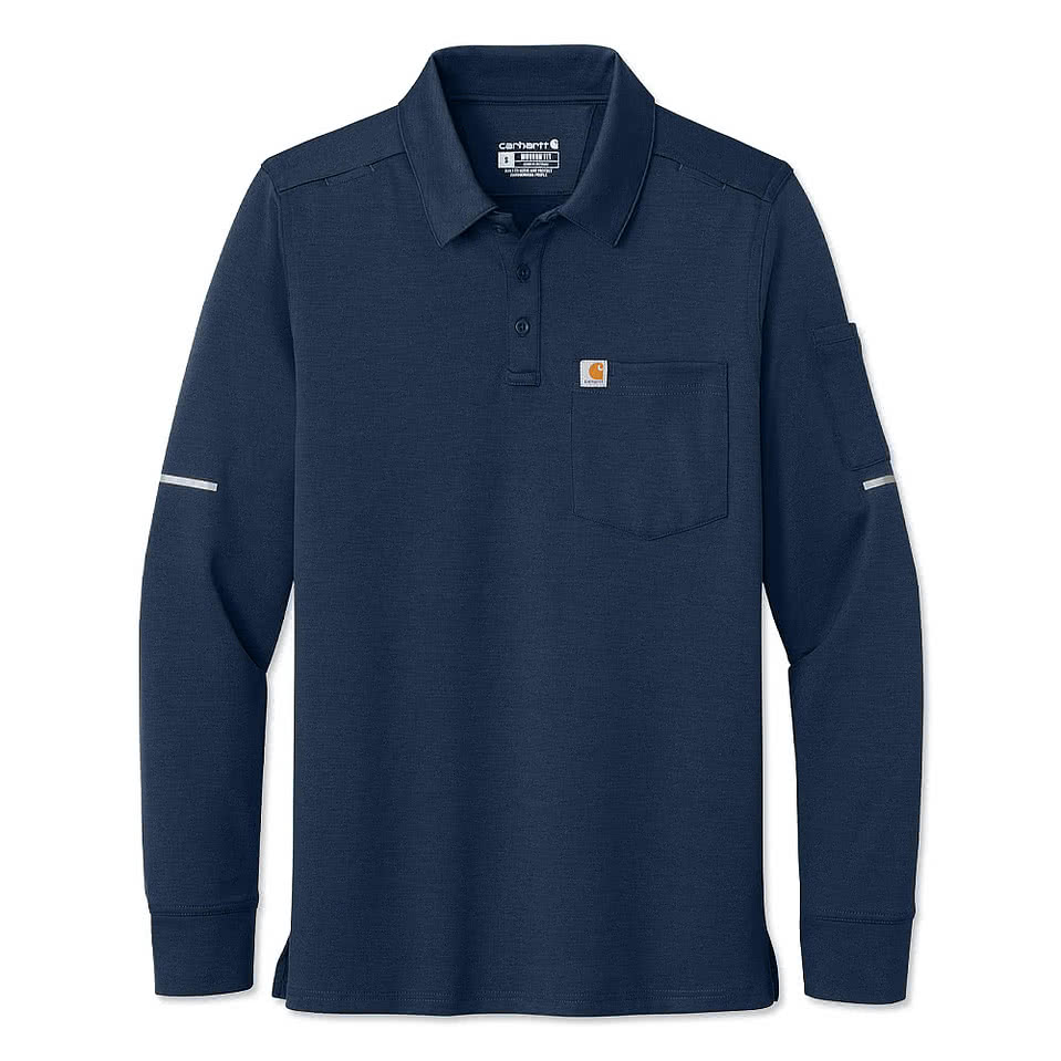 Carhartt FLD & RSCU Long Sleeve Performance Polo - Printed