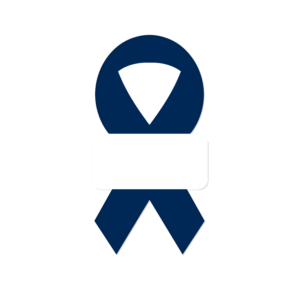 Full Color Awareness Ribbon Laminated Plastic Lapel Pin-default