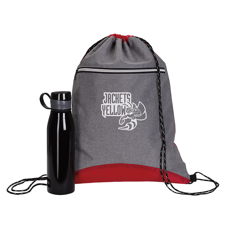 Full Color Two Tone Sport Drawstring Bag