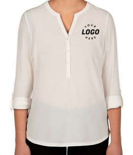 Port Authority Women's Henley Tunic Blouse
