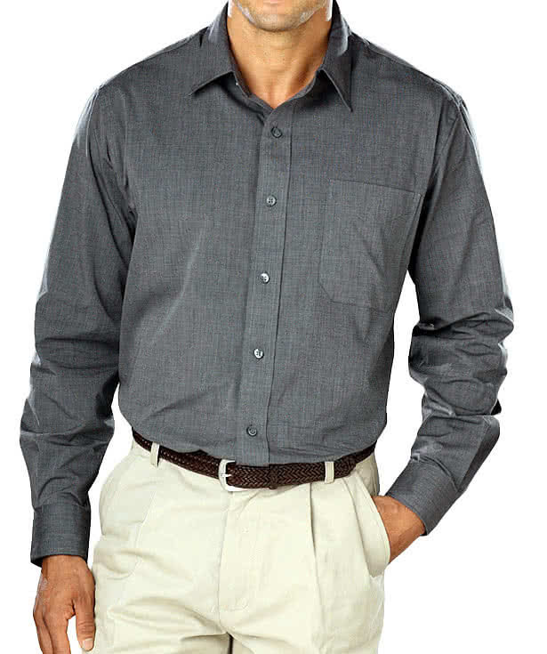 Blue Generation Crossweave Easy Care Long Sleeve Shirt