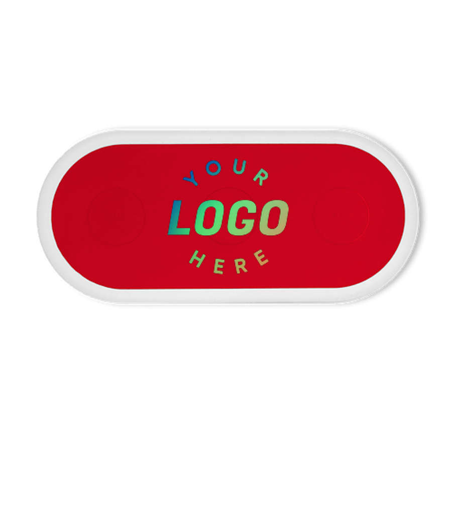 Full Color iDock Eco 3-in-1 Portable Wireless Charging Pad in Red