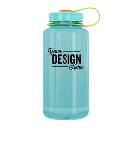 32 oz. Nalgene Tritan Wide Mouth Water Bottle - Color: Surfer / Seaside / Tahitian Palm / Pumpkin