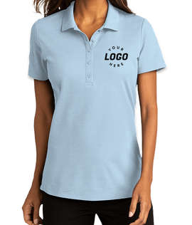 Port Authority Women's SuperPro React Polo - Embroidered - Color: Cloud Blue