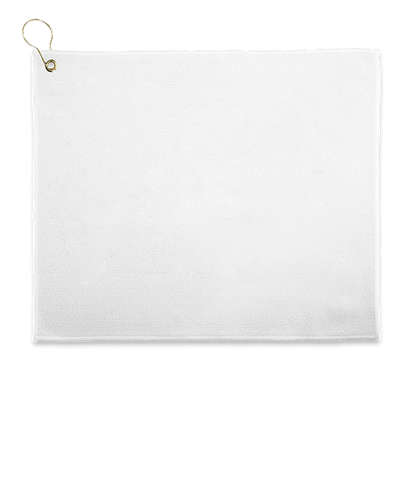 Full Color Epicolor Premium Grommeted Golf Towel - White
