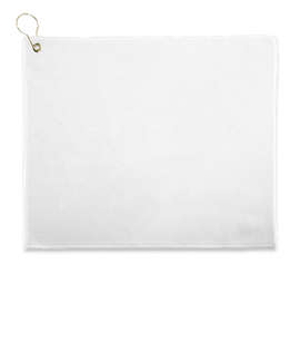 Full Color Epicolor Premium Grommeted Golf Towel - Color: White