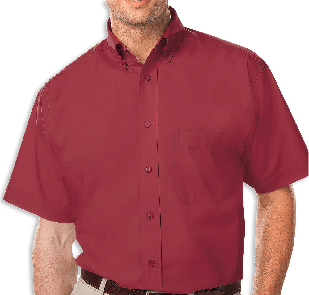 Blue Generation Value Short Sleeve Poplin Dress Shirt - Printed-default