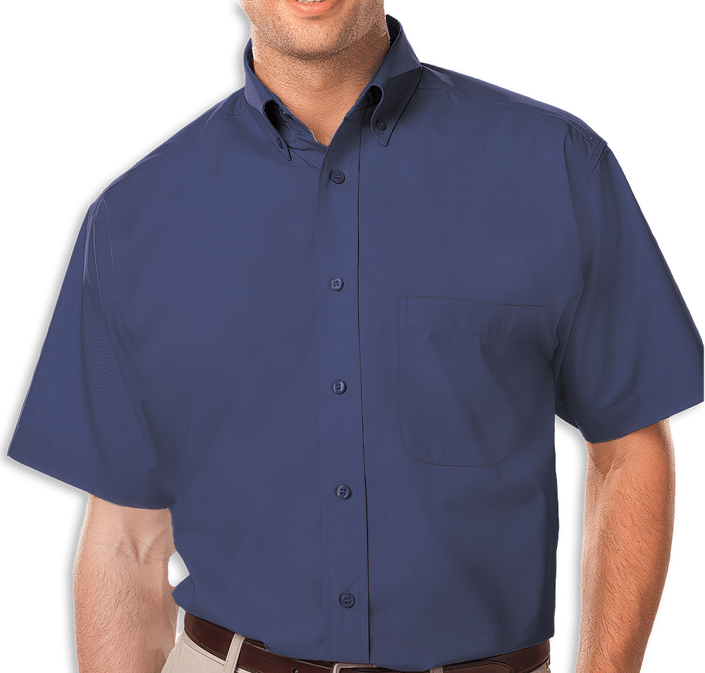 Blue Generation Value Short Sleeve Poplin Dress Shirt - Printed-default