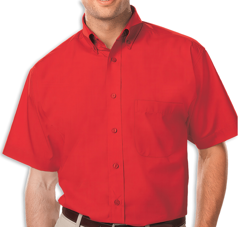 Blue Generation Value Short Sleeve Poplin Dress Shirt - Printed-default