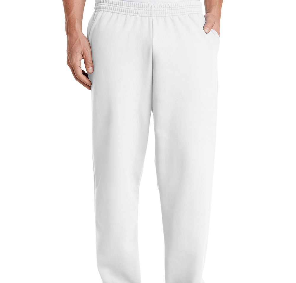 Port & Company Youth Core Fleece Pocket Open Bottom Sweatpants-default