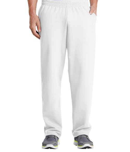 Port & Company Youth Core Fleece Sweatpants in White