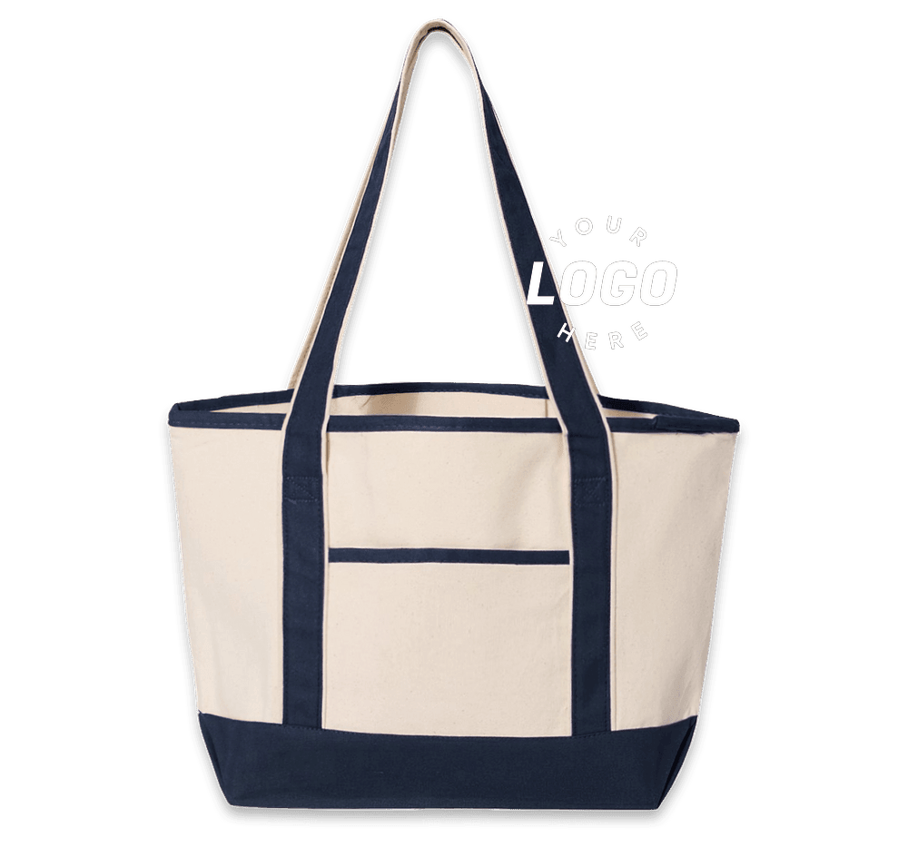 Custom Deluxe Cotton Canvas Tote Bag - Design Tote Bags Online at